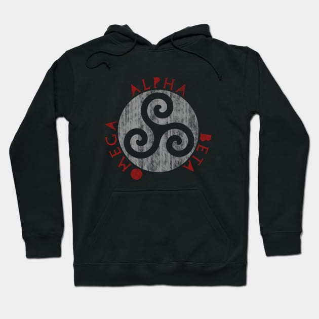 Triskelion - Alpha Beta Omega Hoodie by MellivorArt